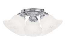 Livex Lighting 1529-05 - 3 Light Polished Chrome Ceiling Mount