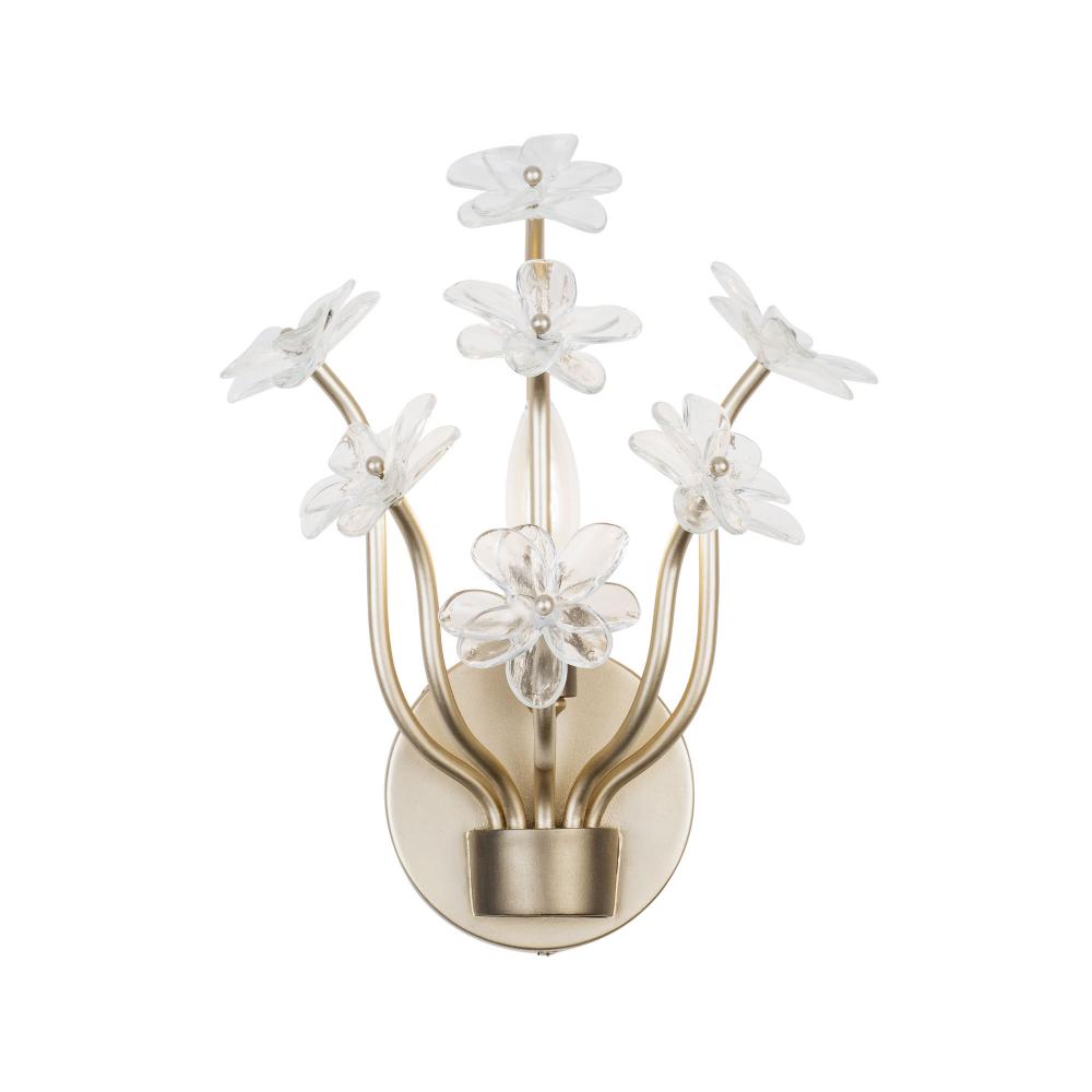 Wildflower 1-Lt Sconce - Gold Dust/Artifact