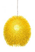 Varaluz 169P01YE - Urchin 1-Lt Pendant - Un-Mellow Yellow
