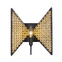 Varaluz 379W01MBS - Machina 1-Lt Sconce - Matte Black/Sulihiya