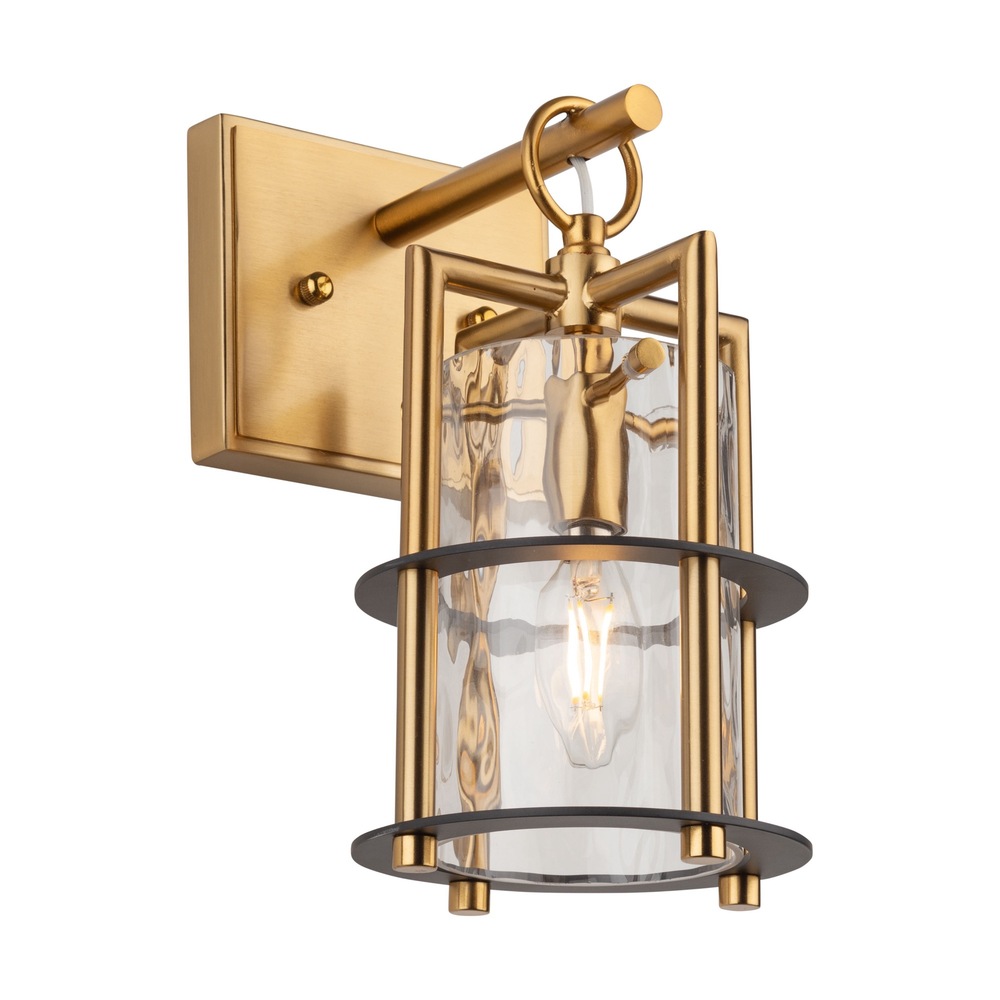 Burford Collection 1-Light Sconce Brass & Black