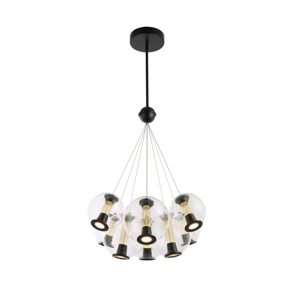 Arlo Collection 8-Light Chandelier Black