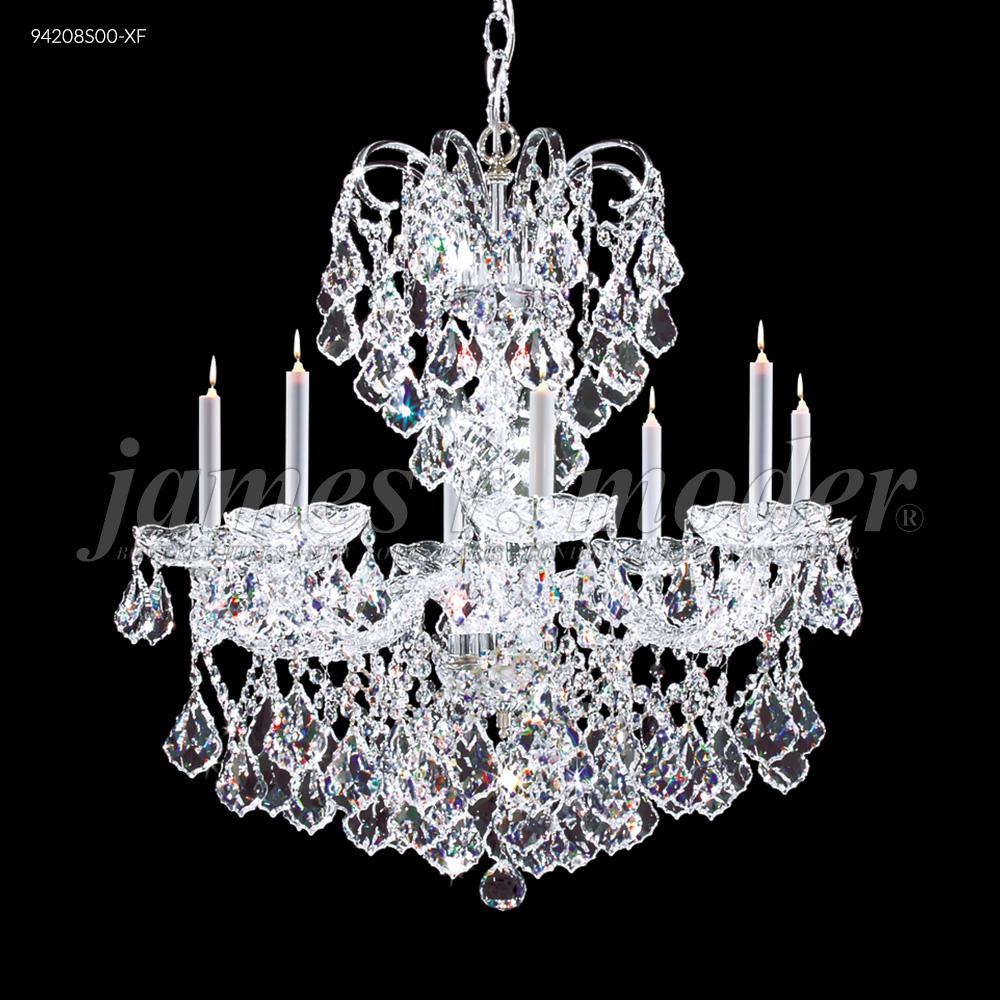 Vienna 8 Glass Light Chandelier