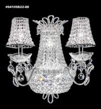 James R Moder 94109GA11 - Princess Wall Sconce with 2 Lights; Gold Accents Only