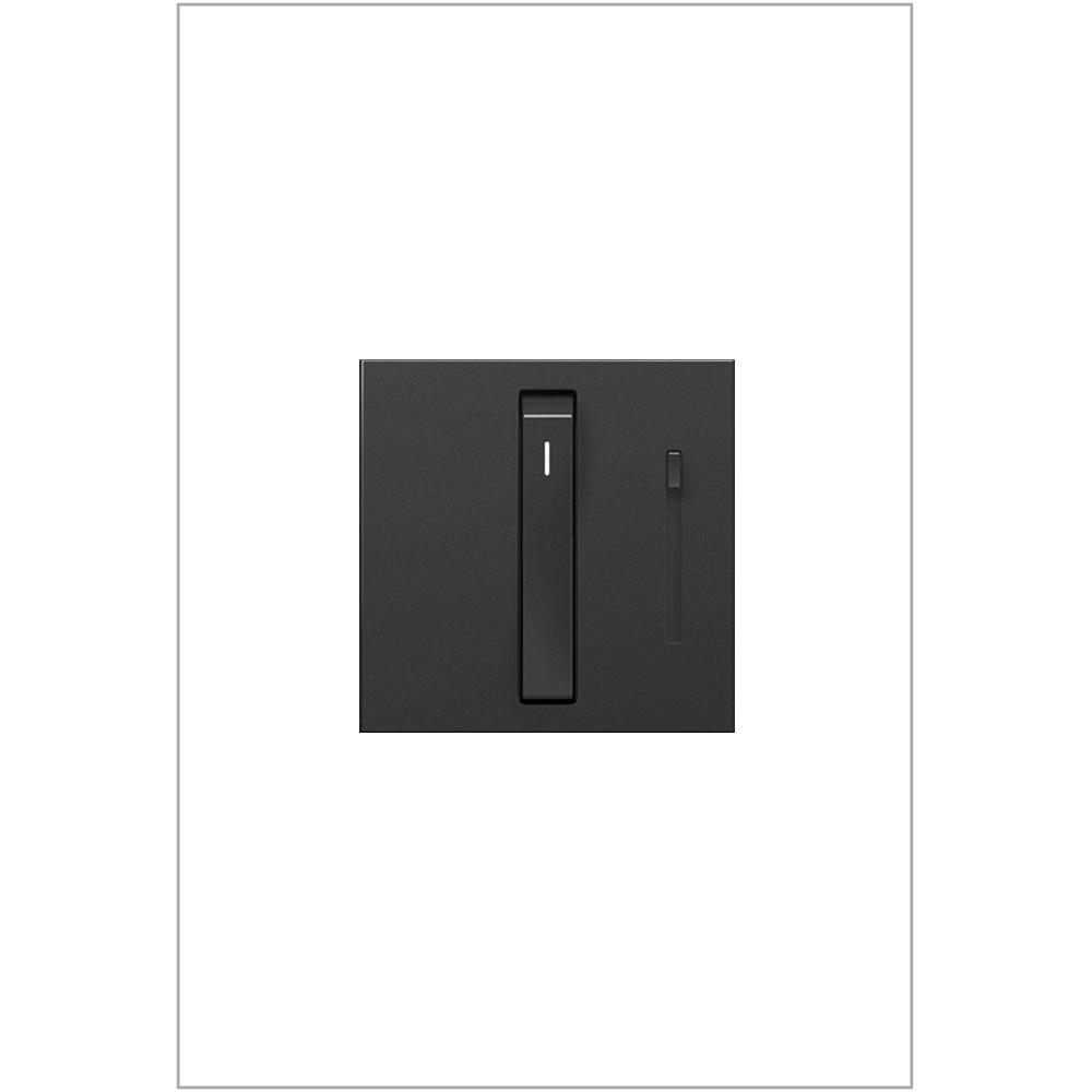 Adorne® Whisper® Tru-Universal Dimmer, Graphite, with Microban®