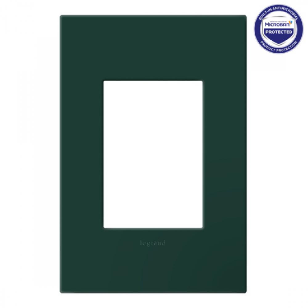 Adorne® Evergreen One-Gang Screwless Wall Plate with Microban®