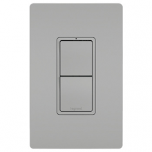 Legrand RCD11GRY - radiant? Two Single-Pole Switches, Gray