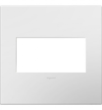 Legrand AWP2GWHW10 - adorne? Gloss White-on-White Two-Gang Screwless Wall Plate with Microban?