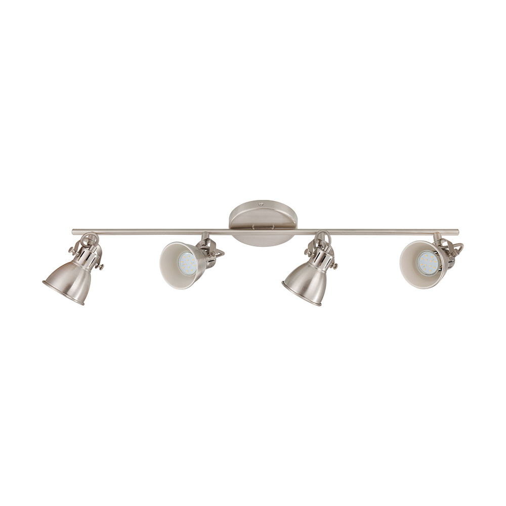 4 LT Track Light w/ Matte Nickel Finish & Adjustable Lamp Heads