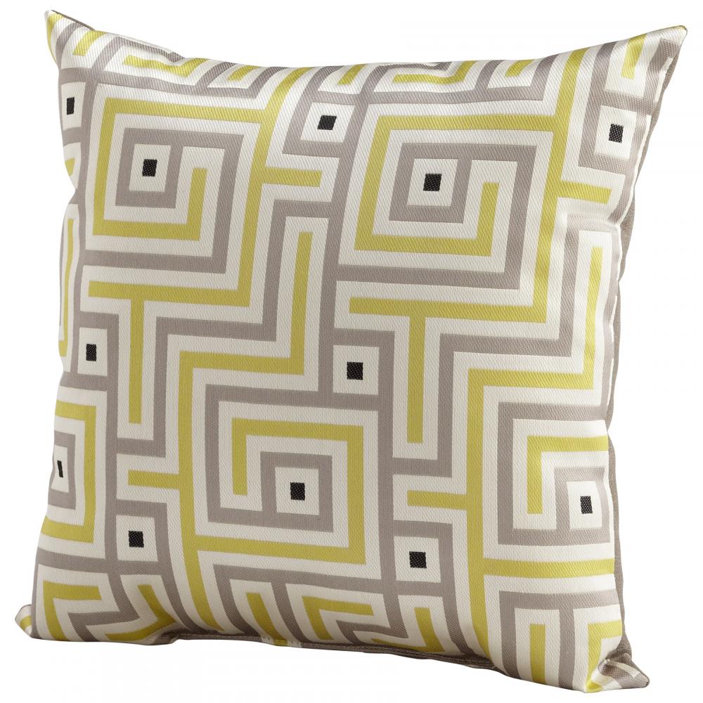 &Maze Pillow | Lime Green