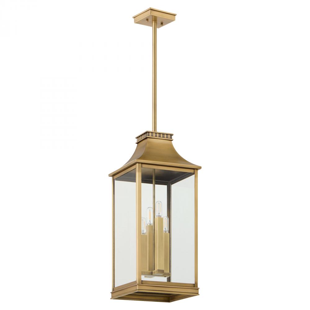 Salem 4 Light Outdoor Pendant | Heritage Brass