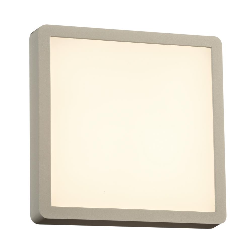 1 Square silver exterior light from the Oliver collection
