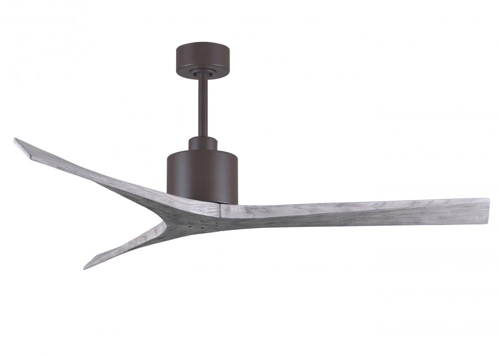Mollywood 6-speed contemporary ceiling fan in Textured Bronze finish with 60” solid barn wood to