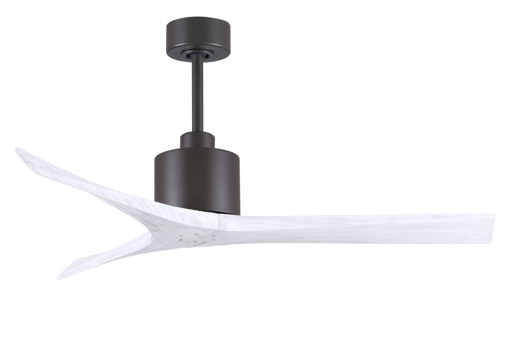 Mollywood 6-speed contemporary ceiling fan in Textured Bronze finish with 52” solid matte white