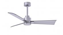 Matthews Fan Company AK-BN-BN-42 - Alessandra 3-blade transitional ceiling fan in brushed nickel finish with brushed nickel blades. Opt