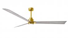 Matthews Fan Company AKLK-BRBR-BW-72 - Alessandra 3-blade transitional ceiling fan in brushed brass finish with barnwood blades. Optimize