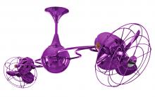 Matthews Fan Company IV-LTPURPLE-MTL - Italo Ventania 360° dual headed rotational ceiling fan in Ametista (Purple) finish with metal bla