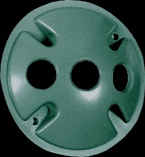 OUTDOOR ACCESSORY WEATHERPROOF COVER ROUND 3 HOLES VERDE GREEN