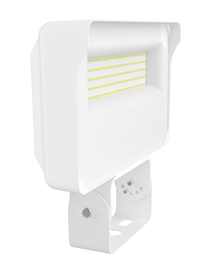 Floodlights, 11905 lumens, X34, 87W,  trunnion mount, 80CRI 5000K, white, 120-277V, 0-10V dimming