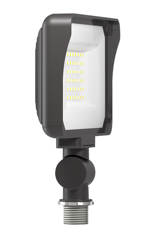 Floodlights, 3248 lumens, X34, 25W, knuckle mount, 80CRI 4000K, bronze, 277V