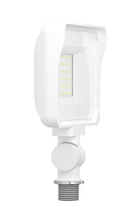 Floodlights, 2610 lumens, X34, 25W, knuckle mount, 80cCRI 3000K, white, 120V