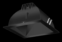 RAB Lighting NDLED6SD-50YHC-B-B - RECESSED DOWNLIGHTS 20 LUMENS NDLED6SD 6 INCH SQUARE UNIVERSAL DIMMING 50 DEGREE BEAM SPREAD 3000K