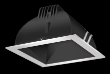 RAB Lighting NDLED4SD-80YHC-B-S - RECESSED DOWNLIGHTS 12 LUMENS NDLED4SD 4 INCH SQUARE UNIVERSAL DIMMING 80 DEGREE BEAM SPREAD 3000K