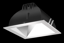 RAB Lighting NDLED4SD-WY-S-S - Recessed Downlights, 12 lumens, NDLED4SD, 4 inch square, Universal dimming, wall washer beam sprea