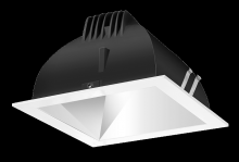 RAB Lighting NDLED4SD-50YN-M-W - Recessed Downlights, 12 lumens, NDLED4SD, 4 inch square, Universal dimming, 50 degree beam spread,
