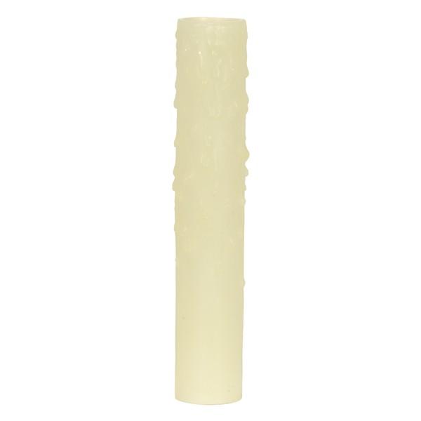 Bee's Drip (Bee's Wax) Candelabra Base; Ivory Finish; 7/8" Inside Diameter; 1-5/32"