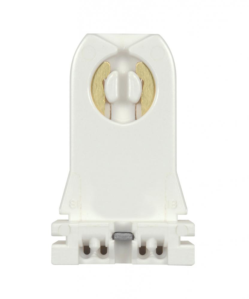 Bi-Pin Lampholder; Tall; T8/T12 Bulbs; Turn-Type; G13 Base With Screw And Nut; Quickwire No. 18GA;