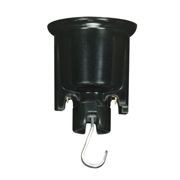 Medium Base Pressure Fit With Hook; Suited for 14GA Wire; Phenolic Screw Shell; 2" Socket;