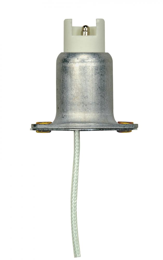 Recessed Contact Lampholder; R75/RX75 Base; Rear Flange Mounting; 18" Wire; 1500W; 600V