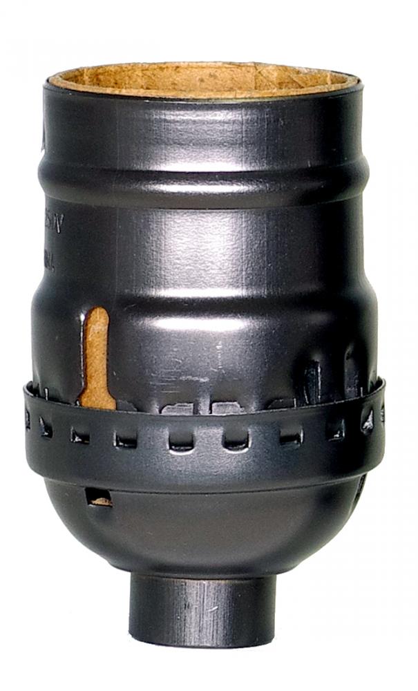 Short Keyless Socket; 1/8 IPS; Aluminum; Dark Antique Brass Finish; 660W; 250V