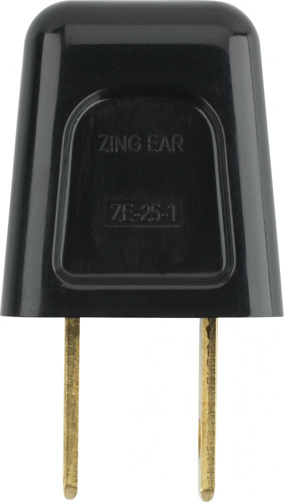 Quick Connect Plug; Black Finish; Polarized; 18/2-SPT-1; 6A; 125V