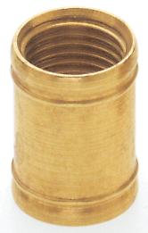 Brass Coupling; 1/2" Long; 1/8 IP; Burnished And Lacquered
