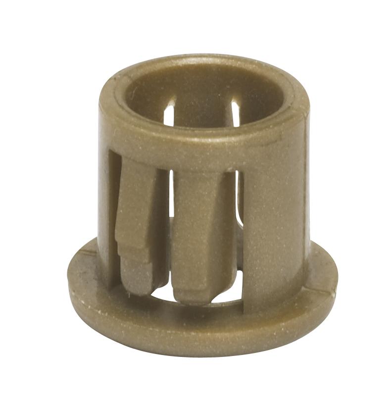 Nylon Snap-In Bushing; For 3/8" Hole; Gold Finish