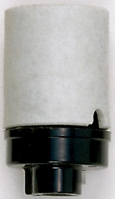 Keyless Porcelain Socket with Phenolic 1/8 IP Cap