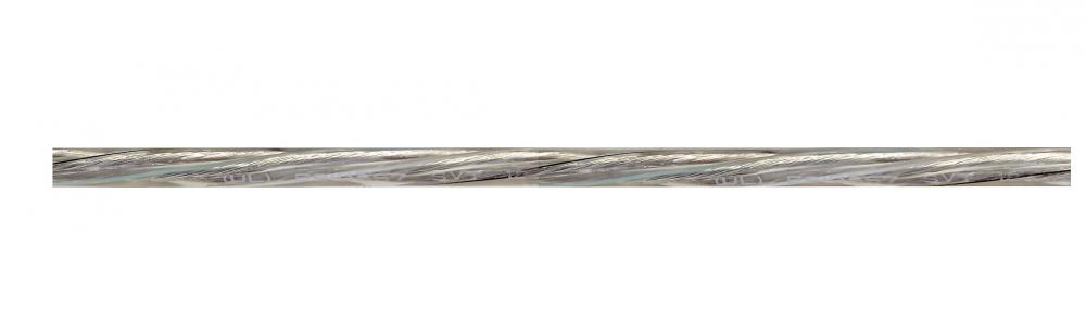 Pulley Bulk Wire; 18/3 SVT 105C Pulley Cord; 250 Foot/Spool; Clear Silver