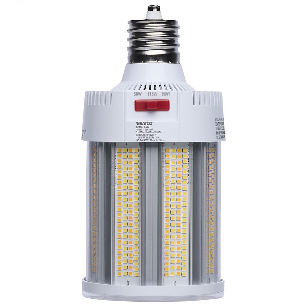 150/115/80 Watt; 30K/40K/50K CCT; Field Selectable LED; Corncob; Mogul Extended Base; 120-277 Ranged