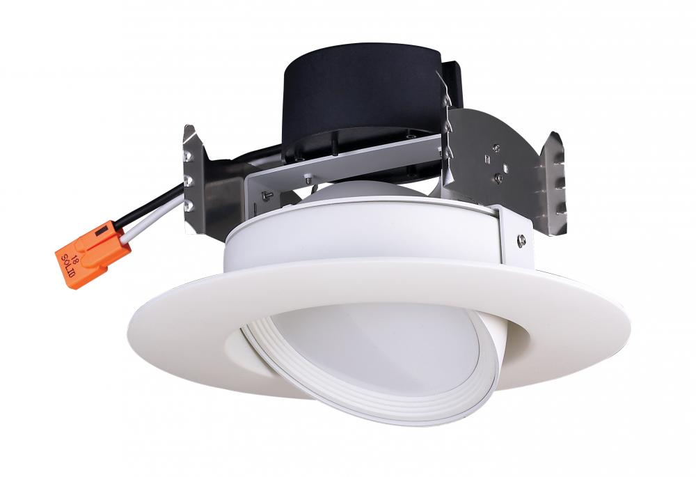 7 watt LED Directional Retrofit Downlight - Gimbaled; 4"; 2700K; 90' Beam spread; 120 volts;