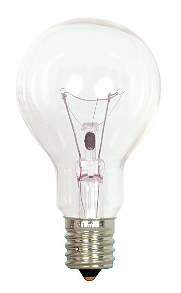 40 Watt A15 Incandescent; Clear; Appliance Lamp; 1000 Average rated hours; 420 Lumens; Intermediate