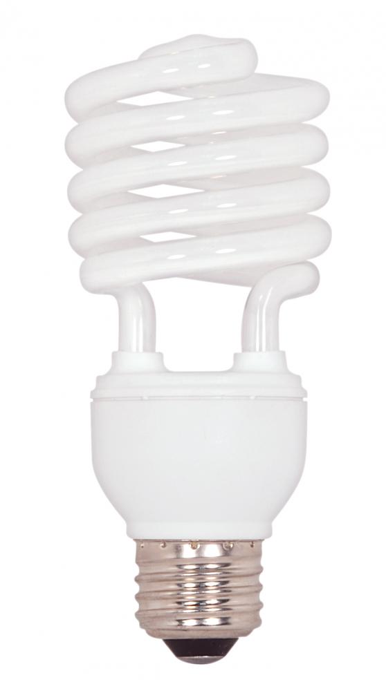 23 Watt; Mini Spiral Compact Fluorescent; 5000K; 82 CRI; Medium base; 120 Volt