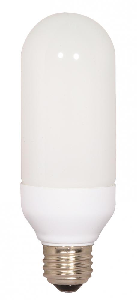 15 Watt; Bullet Compact Fluorescent; 5000K; 82 CRI; Medium base; 120 Volt