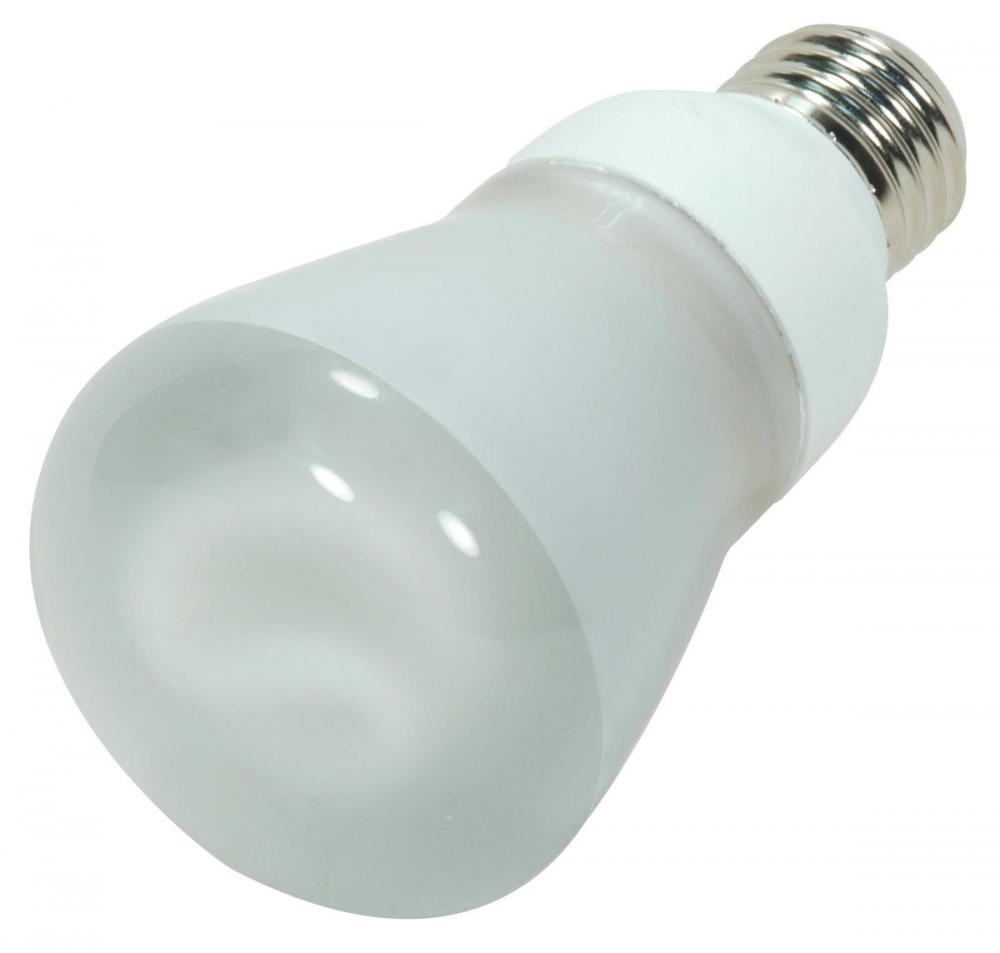 13 Watt; R20 Compact Fluorescent; 2700K; 82 CRI; Medium base; 120 Volt; Shatter Proof