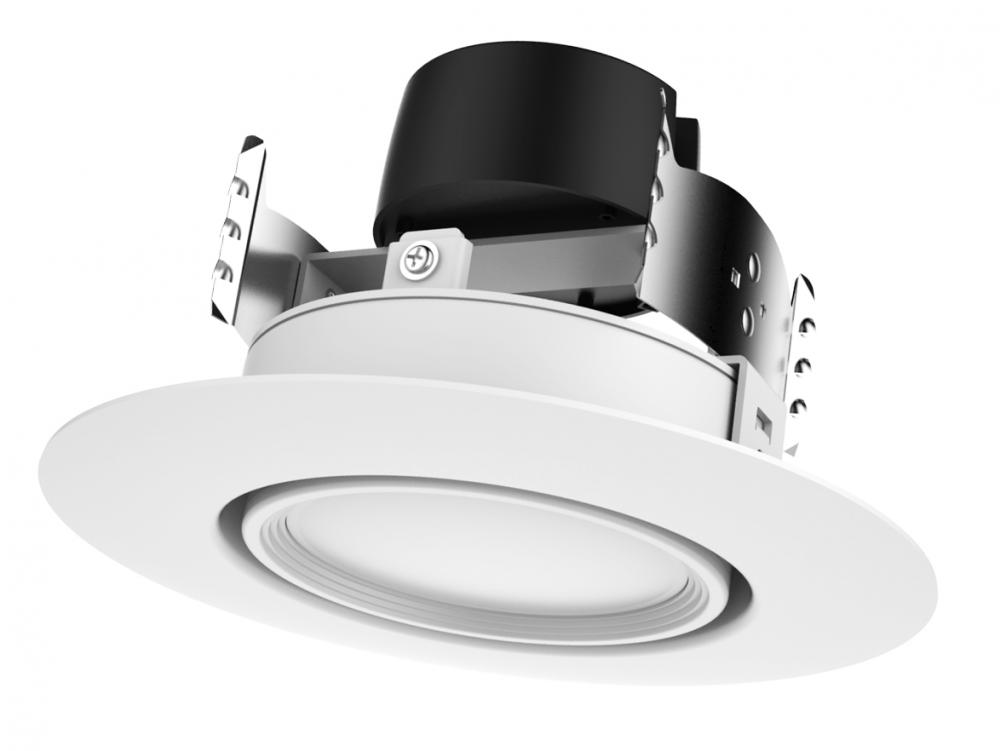 9 watt LED Directional Retrofit Downlight - Gimbaled; 4"; 4000K; 90' Beam spread; 120 volts;