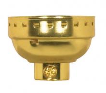 Satco Products Inc. 80/1242 - Aluminum Shell And Cap With Paper Liners; 1/8 IP With Set Screw; Brite Gilt Finish
