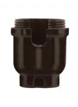 Satco Products Inc. 80/1267 - 1/4 IP Cap Only; Phenolic; 1/2 Uno Thread; With Metal Bushing; Less Set Screw For Turn Knob And Pull