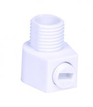 Satco Products Inc. 80/2342 - White 1/8 IP Strain Relief With Set Screw For 18/2 SVT Wire