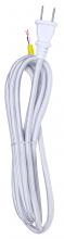 Satco Products Inc. 80/2464 - 10 Foot Rayon Cord Set; Silver Finish; 18/2 SPT-2 105C With Molded Polarized Plug; 150 Carton;